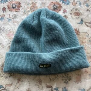 Diesel Blue Knit Beanie